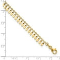 thumbnail image 2 of 14k Gold Polished Fancy Plus 1 In Ext. Anklet 9 Inch Anklet for Women - 3.1 Grams, 2 of 2