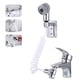 thumbnail image 5 of Advancent Convertidor de grifo de de superficie lisa para ducha de fregadero, soporte sin perforaciones, Kit de herramientas de tubería Accesorios de baño, 5 of 6
