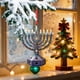 thumbnail image 3 of Ireezec Hanukkah Ornament with Star of Snowflake Design - Blue Enamel Metal Hanging Decor for Car Mirror Holiday Tree Window Display Jewish Festival of Lights Gift, 3 of 8