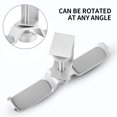 thumbnail image 4 of Cateissary Soporte de gancho para auriculares Worallymy, soporte para colgar auriculares para juegos de PC, soporte de pantalla con Clip para Cables de audio/vídeo blanco, 4 of 6