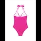 thumbnail image 4 of Trajes de Baño de una Pieza con Control de Abdomen para Mujer, Trajes de Baño Push Up con Cuello Halter Rosa Roja XXL, 4 of 7