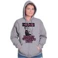 thumbnail image 4 of I Kicked Breast Cancers Butt BCA Womens Plus Size Graphic Zipper Hoodie Brisco Brands 2X, 4 of 5