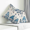 thumbnail image 3 of Blue Christmas Pillow Covers 16x16 Inch Decorative Throw Pillow Cover, Xmas Gnomes Balls Tree Snowflake Gifts Sofa Pillowcases Accent Cushion Case Home Decor Bedroom Living Room, 3 of 6