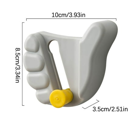 

Felirenzacia Palm Mop Rack Card Seat No Constant Hook Strong Punch-Free Mop Clip Bathroom Wall Mount