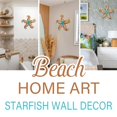 thumbnail image 3 of Decoración de pared con forma de estrella de mar de metal POXOHO, 30 cm, arte náutico, 3 of 6