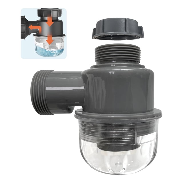 Trampa de fregadero QruiLantu P-Trap de repuesto de 1 1/2 pulgadas para cocina