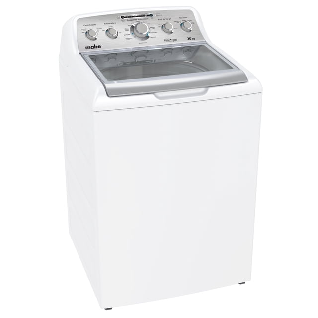 Lavadora Automática Mabe Aqua Saver Green 20 kg Blanca con Sanitizado LMA70215WBAB0