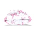 thumbnail image 4 of Pink Stripes Bows with Leaves Throw Pillow Covers Pillowcases 16 x 16 Inch Home Decor 2 Packs for Bedroom Sofa, 4 of 6
