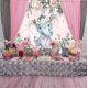 thumbnail image 5 of Fondo de 6,5 x 5 pies con diseño de elefante y flores rosas para baby shower, revelación de género, bonito elefante floral, fotomatón, para bebé recién nacido, cumpleaños, fotografía de niña, 5 of 5