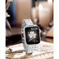 thumbnail image 3 of Compatible with Apple Watch 42mm 41mm 40mm 38mm, Slim Metal Strap for Apple Watch Series 10 9 8 7 6 5 4 3 2 1 SE, Silver, 3 of 5