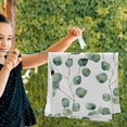 thumbnail image 2 of Eucalyptus Leaves Kitchen Hand Towels 2 PCS, Watercolor Green Flowers Fingertip Bath Towels Ultra Soft and Highly Absorbent, Decorative Face Towels Dish Washcloths, 28.3"x14.4", 2 of 4