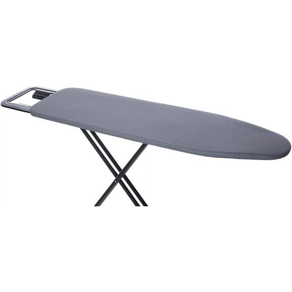 TIVIT Ironing Board Cover: Compatible with Brabantia Size B Replacement Cover, Alumitek Top Coating, Scorch Resistant, Thick Padding, 3 Fastener Straps, Pull Bungee, 49x15, Silver, Made in Italy
