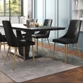 thumbnail image 2 of Antoine 20" Faux Leather Upholstered Side Chair in Black (Set of 2), 2 of 5
