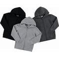 thumbnail image 3 of PURE CHAMP Boys 3 pack zip up hoodie Fleece long sleeve essentials hoodie for boys Athletic Kids Clothes Size 4-20 (Set1 Size 4/5), 3 of 4