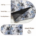 thumbnail image 6 of 4'x6' Area Rugs, Blue Floral Indoor Outdoor Area Rug for Living Room Bedroom, Abstract Watercolor Flower Leaf Plant Washable Bathroom Rugs Kitchen Floor Carpet Mats Home Decor Aesthetic, 6 of 8