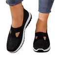 thumbnail image 1 of Zapatos ortopédicos para mujer, zapatillas ortopédicas tejidas con soporte de arco ancho, sin cordones, informales, transpirables, suaves y antideslizantes., 1 of 8