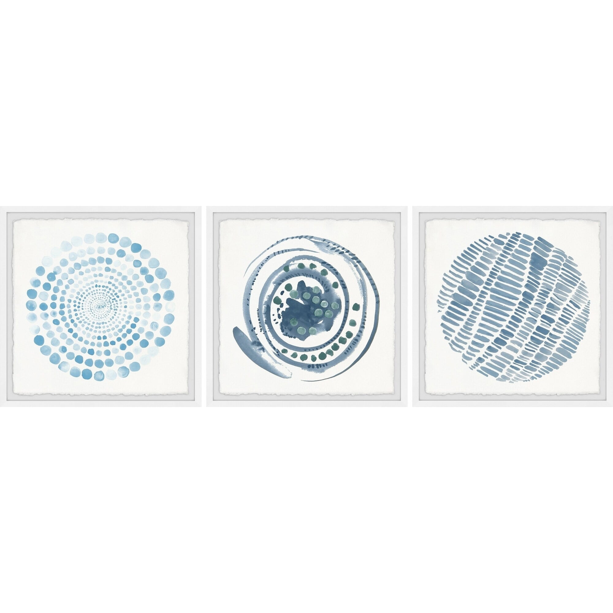 Blue Paradox II Triptych - Multi-color