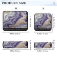 thumbnail image 3 of 2 Pcs Seat Belt Strap Covers Pad for Car Soft Flannel Car Seat Belt Shoulder for All Cars Purple Marble Pattern, 3 of 8