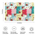 thumbnail image 3 of Pioneer Flower Floral Print Pattern Bathroom Rugs Mat, Non Slip Microfiber Bathroom Rug with Rubber Backing, Soft Mats for Bathroom Floor Tub Shower, 17"x27", 3 of 5