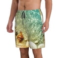 thumbnail image 2 of Vsdgher Starfish And Seashell Men's Beach Shorts, Surfing shorts, Swim trunks, Quick Dry Swim Trunks for Surfing Beach Fun -3X-Large, 2 of 6