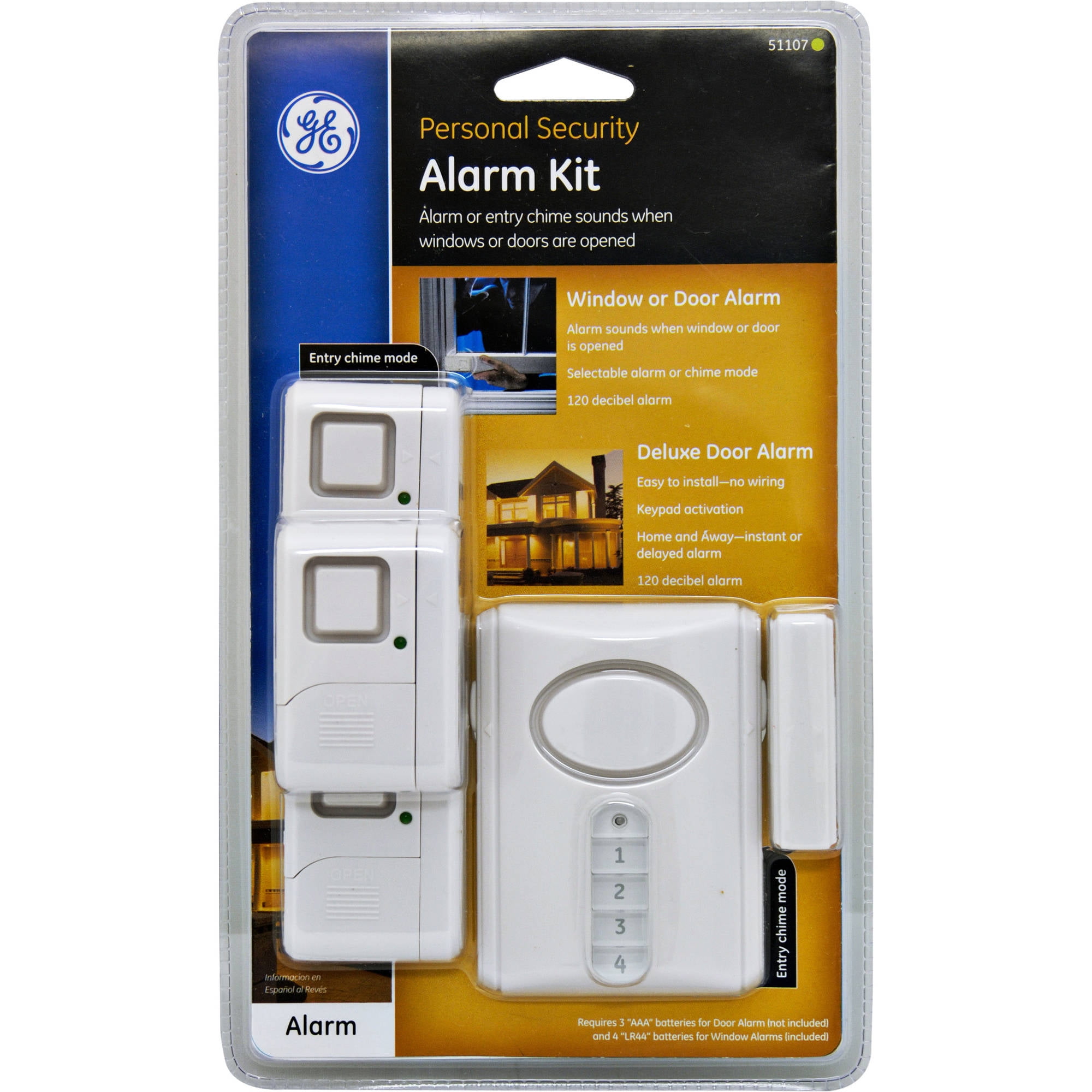 Ge Security Wireless Alarm Kit 1 Deluxe Door And Window