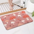 thumbnail image 4 of Colorful Mushroom Pattern Pink Pattern Bathroom Rugs Mat,Non Slip Microfiber Bathroom Rug,Rubber Backing,Soft Bathroom Mats for Bathroom Floor,Tub and Shower,17x27in(43x68cm), 4 of 5