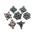thumbnail image 1 of HUASHENG Metal Dice Set Dice 7 Pcs Metal Polyhedral Dice Set TRPG 0 Polyhedral Dice Set For MTG Role Playing Rolling Table Games Accessories, 1 of 5