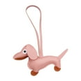 thumbnail image 2 of Pu Dachshund Dog Handle Bag Charm Cartoon Animal Shape Handbag Accessory Decorative Leather Animal Head Rd5 - Hangs - Household Pendant, 2 of 6