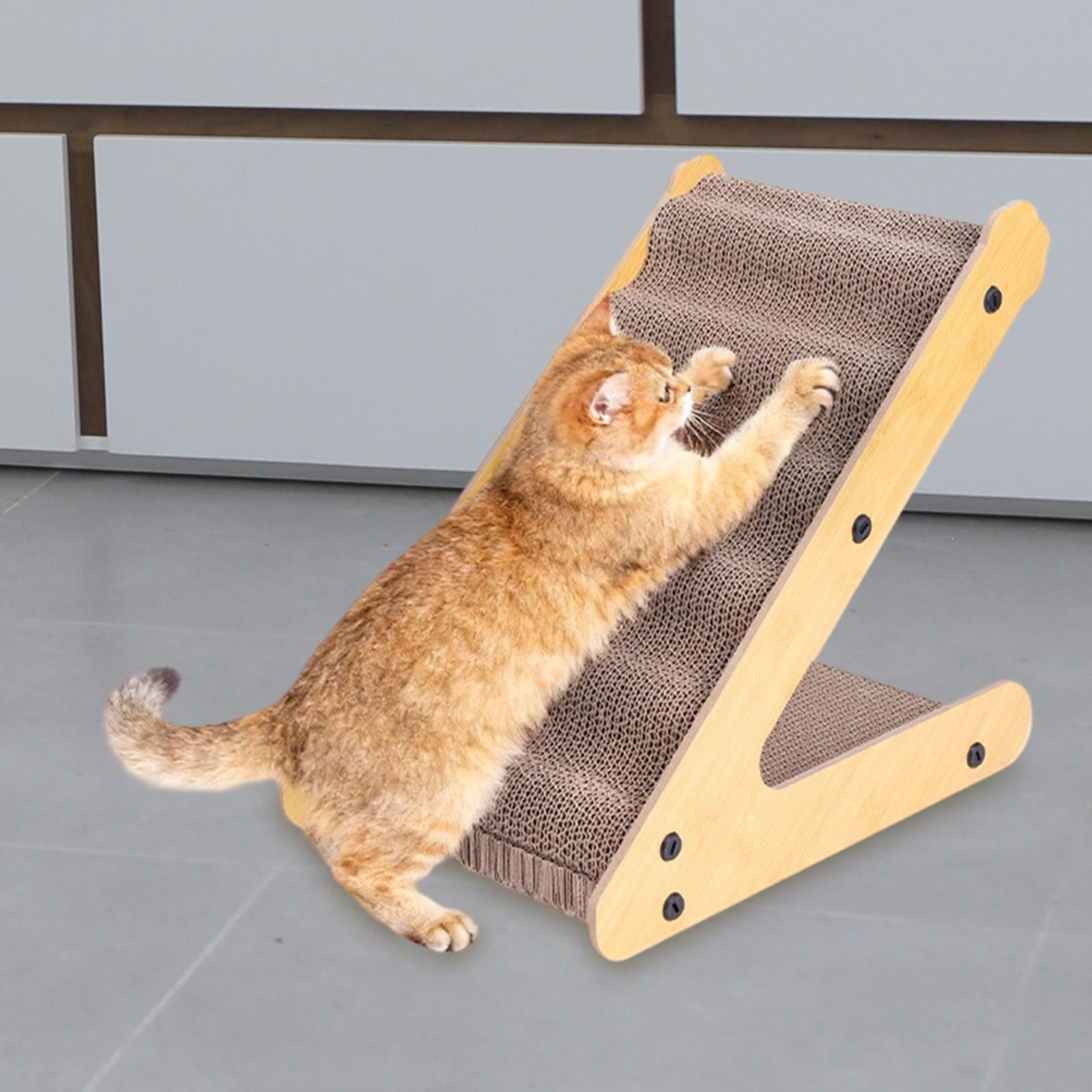 Bothyi Cat Scratcher Cardboard Stable Triangular Structure Space Saving Scratch Pad for