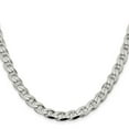thumbnail image 2 of 925 Sterling Silver Anchor Chain Styles Necklace 7.4 mm Flat Cuban 26 inch, 2 of 4