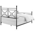 thumbnail image 3 of Pemberly Row Traditional Steel Metal King Poster Bed in Black, 3 of 6
