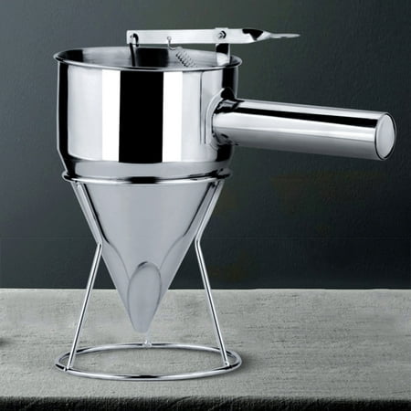 

Jmtresw Stainless Steel Octopus Ball Funnel Batter Dispenser for Family Restaurant Hotel