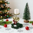thumbnail image 6 of Meggemo Christmas Candle Holder Metal Reindeer Heart Design Table Centerpiece Decor with Wreath Red Berries Winter Dinner Party Tabletop Ornament Holiday Home Decor, 6 of 6