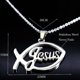 thumbnail image 2 of Stainless Steel Jesus Christ Male Necklaces Fish Christian Ichthys Fish Pendant Necklaces Jewelry Women or Men collares N17168B, 2 of 5