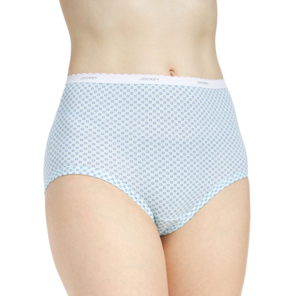 Jockey Jockey Women's Classic Brief 3 Pack, Icy Teal, 5 Walmart