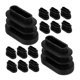 thumbnail image 5 of FOMIYES 30Ud Fundas Negras Ovaladas Para Patas De Sillas Con Material Pe Resistente Y Fácil Instalación, 5 of 8
