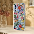 thumbnail image 5 of Compatible with Samsung Galaxy S25 Case Clear with Flower Design, Cute Soft Silicone TPU Floral Aesthetic Women Girls Transparent Protective Shockproof Anti-Scratch Anti-Yellow Phone Cover, D, 5 of 9