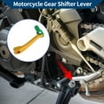 thumbnail image 2 of Palanca de cambio de motocicleta plegable para Honda CRF150F 2003-2017, aleación de aluminio, palanca de cambio dorada con cabeza verde, 2 of 6