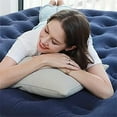 thumbnail image 5 of Hommoo Airbed,Modern Twin/Queen Pillow Rest Classic Airbed Series,Suitable for Home Camping Travel,2-Pack,Blue, 5 of 6