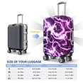 thumbnail image 6 of Lsque Blue Lightning Printed Luggage Cover, Travel Luggage Protector,Scratch and Dirt Resistant, Fits 18-32 Inch Luggage - Medium, 6 of 9