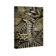 thumbnail image 4 of Wynwood Studio Abstract Modern Canvas Art - Gold And Black Bohemian Mandala, Wall Art for Living Room, Bedroom, and Bathroom, 24 in x 36, Home Decor, 4 of 5