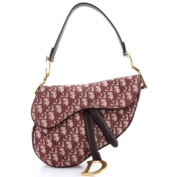Pre-Owned Saddle Handbag Oblique Canvas Medium By Rebag