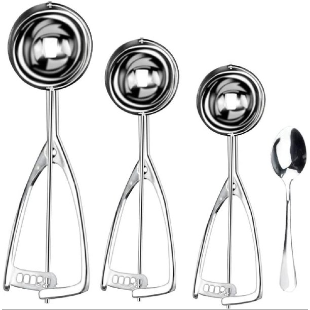 Cookie Scoop for Baking Set of 3, Ice Cream Scoop Set, Cookies Dough