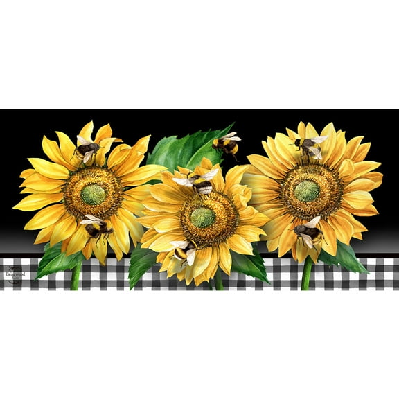 Briarwood Lane Buzzing Sunflowers Mini Mat