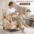 thumbnail image 4 of FKELYI Retro Flower Print Armchair Slipcover Stretchable Couch Sofa Cover with Elastic Bottom Furniture Protector for Living Room Office Reception Reading Sofa, 4 of 7