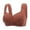 Brown, variant on Women's Front Side BuckleEdge Without Steel Ring Movement Seamless Gathering Adjustment Yoga Sleep Large Bra Training Bra for Women Strapless Bra for Women plus Size Womens Bras Pack of Bras for