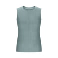 thumbnail image 6 of BUIGTTKLOP Ribbed Tank Tops for Women Sleeveless Knit Tops Crewneck Stretchy Going out Tops Fitted Summer Tanks, 6 of 6