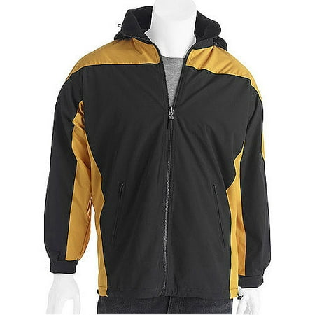 Big Men's Water Resistant Reversible Jacket with Removable Hood
