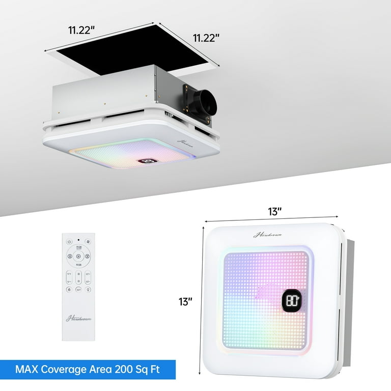 Free Shipping! SELOOYE Bathroom Exhaust Fan with Bluetooth Speaker