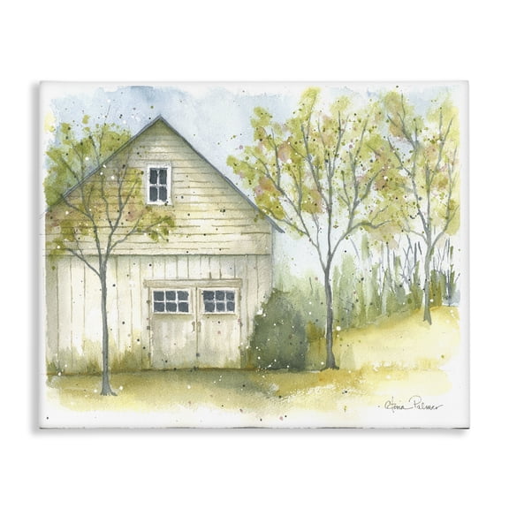 Stupell Industries Rustic Lodge Rural Cottage Watercolor Canvas Art, 30 x 24, by Gloria Palmer